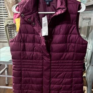 Tommy Hilfiger Deep Red Puffer Vest